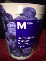 Mängden socker i Joghurt Myrtille