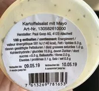 Mängden socker i Salade de pommes de terres