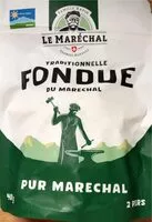 Mängden socker i Traditionnelle FONDUE du Maréchal