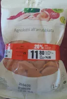 Mängden socker i Bio Agnolotti all'arrabbiata