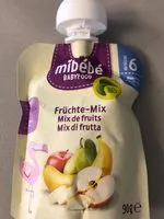 Mängden socker i Mix de fruit