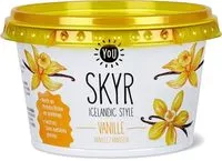 Mängden socker i Skyr vanille, YOU