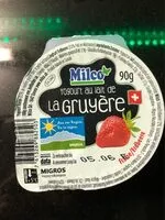 Mängden socker i Yogourt fraise au lait de la Gruyère