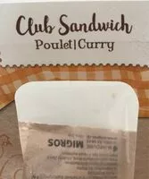 Mängden socker i Club Sandwich Curry Poulet