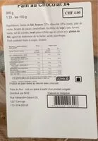 Mängden socker i Pain au chocolat