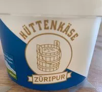 Mängden socker i Hüttenkäse Züripur