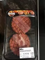 Mängden socker i Hamburger de veau / lard de veau