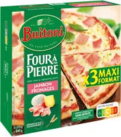 Mängden socker i BUITONI FOUR A PIERRE Pizza surgelée Jambon Fromages (3x315g)