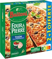 Mängden socker i BUITONI FOUR A PIERRE Pizza surgelée Thon à la Provençale2 +1off3x320g