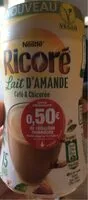 Mängden socker i RICORE au lait d'amande