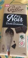 Mängden socker i Chocolat noir 80%