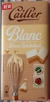 Mängden socker i Chocolat blanc