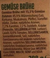 Mängden socker i Gemüsebrühe