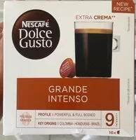 Mängden socker i Grande intenso