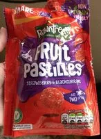 Mängden socker i Fruit Pastilles strawberry & blackurrant