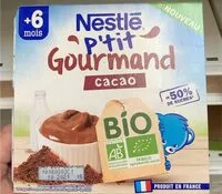 Mängden socker i NESTLÉ P'TIT GOURMAND BIO Cacao 4x90g