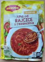 Mängden socker i Juha od rajčice s rezancima