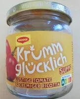 Mängden socker i Krumm glücklich Suppe lustige Tomate & cremiger Ricotta