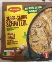 Mängden socker i Fix Jäger-Sahne Schnitzel