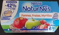 Mängden socker i NESTLE NATURNES Pomme Fraise Myrtille 4x130g