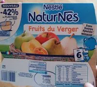 Mängden socker i NESTLE NATURNES Fruits Verger 4x130g