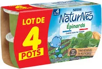 Mängden socker i NESTLE NATURNES Petits pots bébé Epinard- 4x130g - Dès 4/6 mois