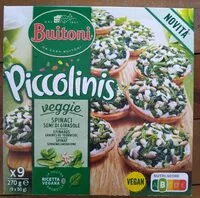 Mängden socker i Piccolinis se špenátem