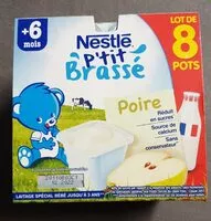 Mängden socker i NESTLE P'tit Brassé Poire 8x100g