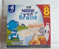Mängden socker i NESTLÉ P'tit Brassé Abricot 8x100g