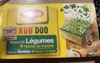 Mängden socker i Kub Duo Bouillon légumes + Herbes du marché