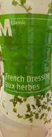 Mängden socker i French dressing aux herbes