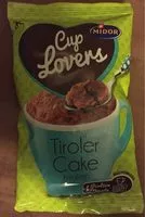 Mängden socker i Cup Lovers Tiroler Cake