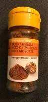 Mängden socker i Noix de muscade
