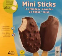 Mängden socker i Mini Sticks Amandes Cacao