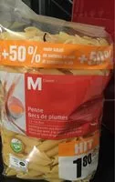 Mängden socker i Penne