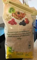 Mängden socker i Knuspermüesli mit Waldbeeren