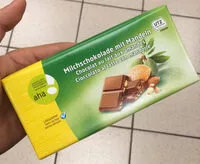 Mängden socker i Milk chocolate with almonds