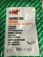 Mängden socker i Chewing gum Menthol