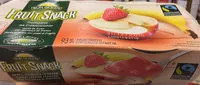 Mängden socker i Fruit Snack Pomme Fraise Banane