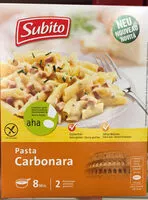 Mängden socker i Pasta Carbonara 2 portions