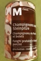 Mängden socker i Champignons de Paris et bolets