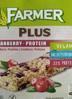 Mängden socker i Farmer Plus Cranberry - Protein