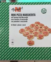 Mängden socker i MINI PIZZA MARGHERITA avec tomates et mozzarella