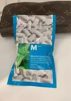 Mängden socker i Gomme à mâcher Menthol Extra Strong