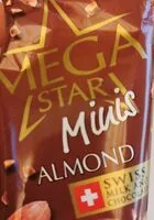 Mängden socker i Mega star minis almond