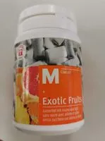 Mängden socker i Exotic fruits