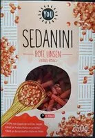 Mängden socker i Sedanini, lentilles rouges