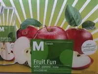 Mängden socker i Fruit fun pomme