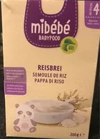 Mängden socker i Semoule de riz