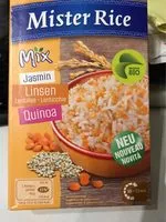 Mängden socker i Mix jasmin lentilles quinoa